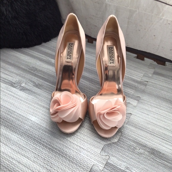 Badgley Mischka Shoes - Badgley Mischka Flower Petal Heels